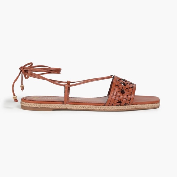 Tory Burch Women's Basket-Weave Espadrille Sandals - Aged Camello size 8.5 - Picture 4 of 6